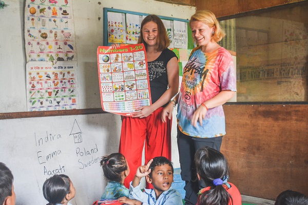 vidaedu volunteer international teaching children nepal